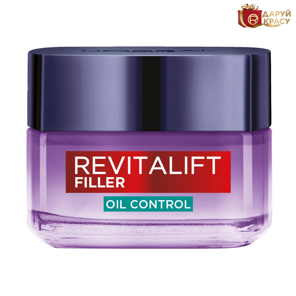 Денний антивіковий гель-крем для обличчя L'Oreal Paris Revitalift Filler для комбінованої шкіри обличчя, 50 мл